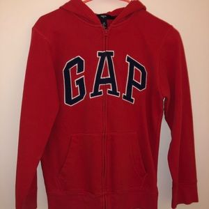 Red Gap Zip-up Jacket